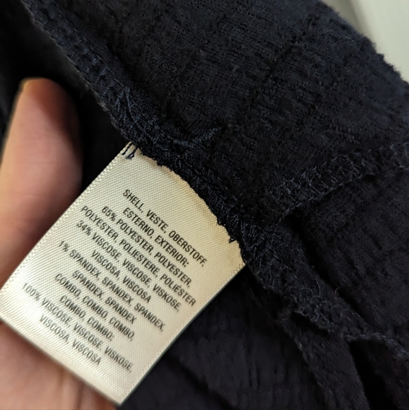 Anthropologie open detail long sleeveless waterfall vest - Picture 3 of 6